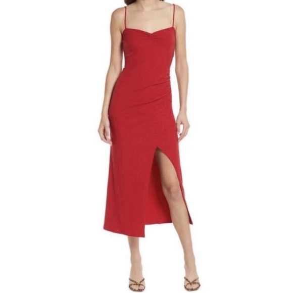 Reformation Red Formosa Knit Dress XS - Picture 1 of 6